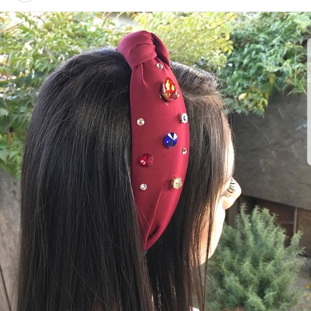 Knot headband with bling